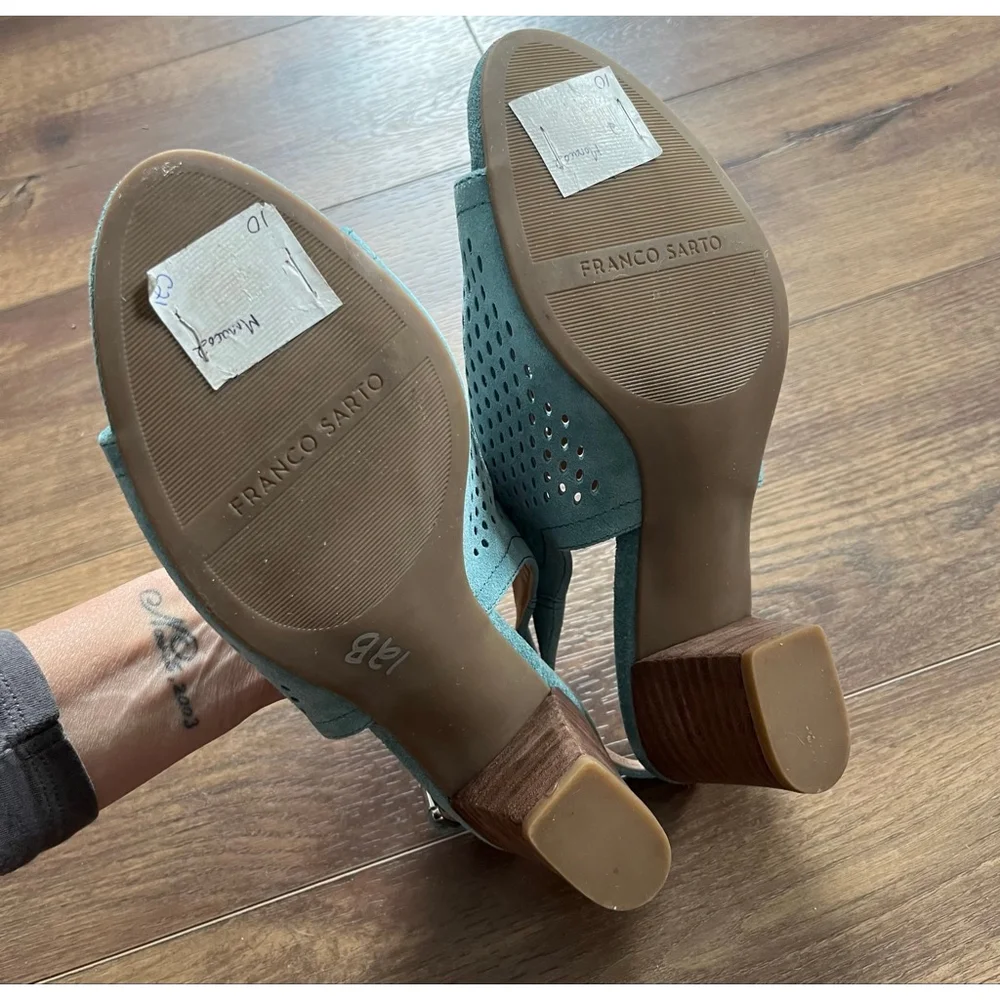 Franco Sarto Monaco suede dress sandals size 10